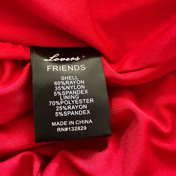 Lovers + Friends Rosa Gown in Red Rose - Picture 10 of 11